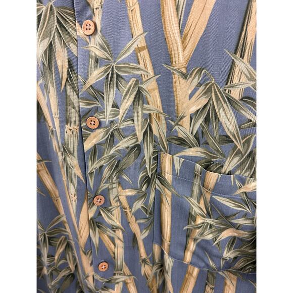 Natural Issue 3XLT Rayon Hawaiian Shirt Tropical Floral Button Down Vintage - Picture 6 of 7